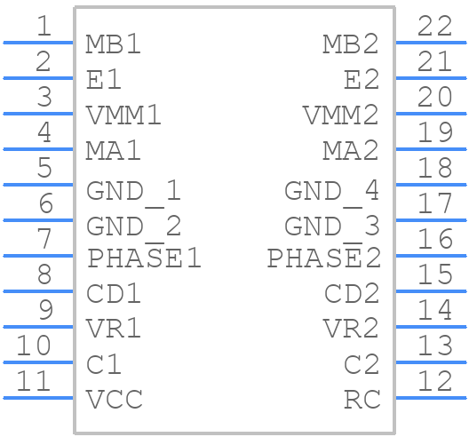 NJM3771D2 - Nisshinbo - PCB symbol