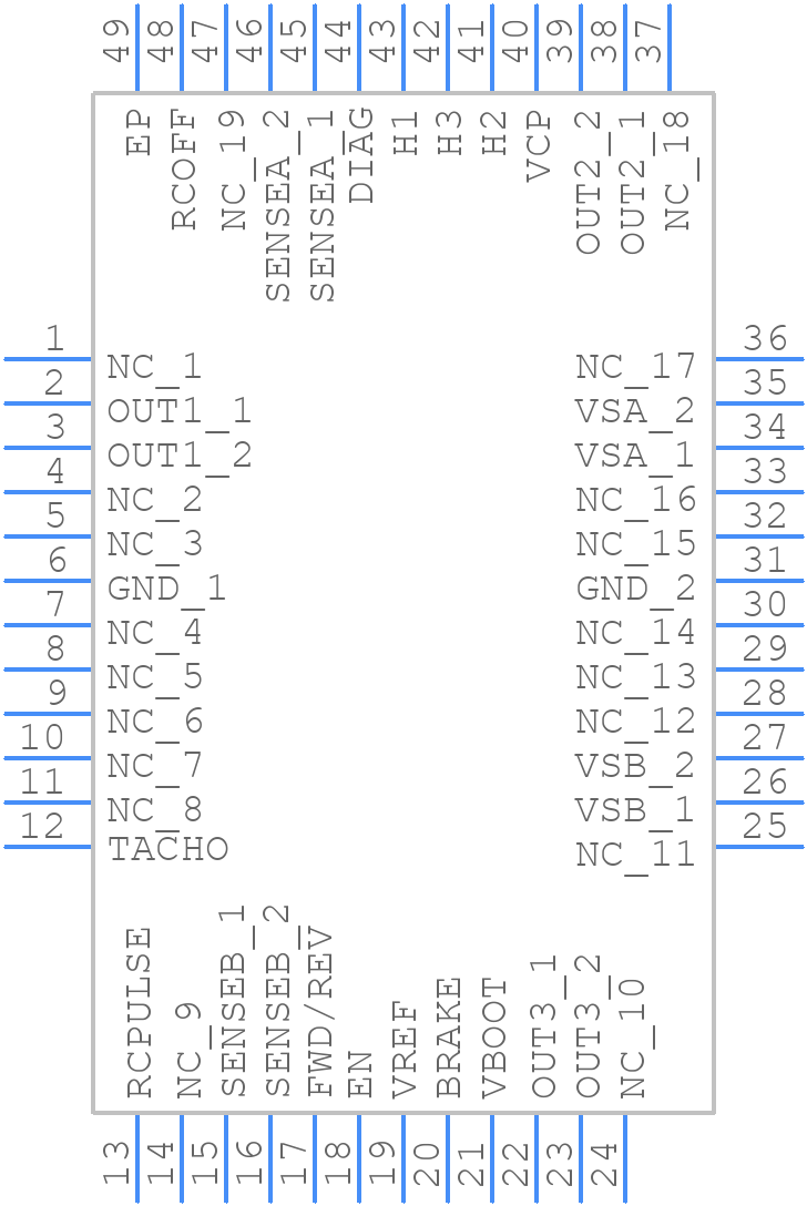 L6235QTR - STMicroelectronics - PCB symbol
