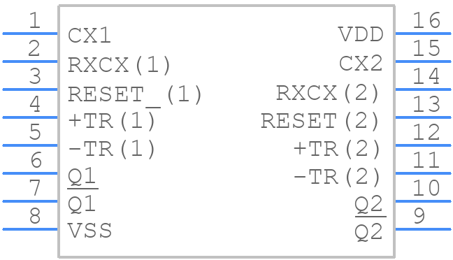 CD14538BMT - Texas Instruments - PCB symbol