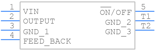 LM2596SX-ADJ - Texas Instruments - PCB symbol