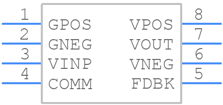 AD603SQ/883B - Analog Devices - PCB symbol