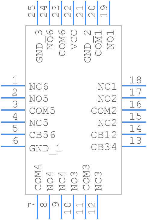 MAX4947ETG+ - Analog Devices - PCB symbol