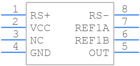 MAX4081SASA+ - Analog Devices - PCB symbol