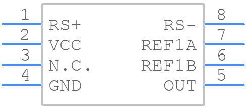 MAX4081SAUA+T - Analog Devices - PCB symbol