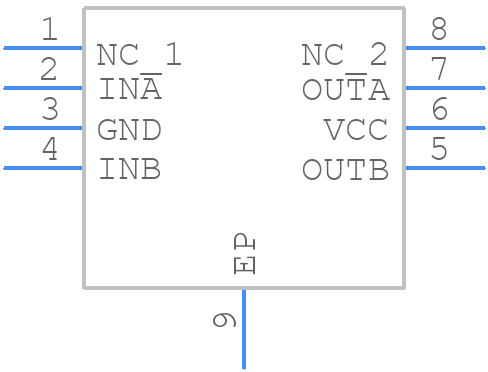 IXDN602SI - LITTELFUSE - PCB symbol