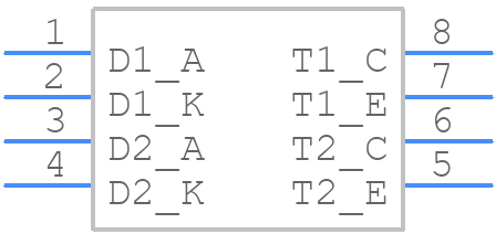 ACPL-827-30BE - Avago Technologies - PCB symbol