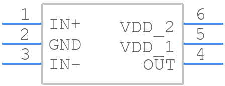 MAX9617AXT+T - Analog Devices - PCB symbol