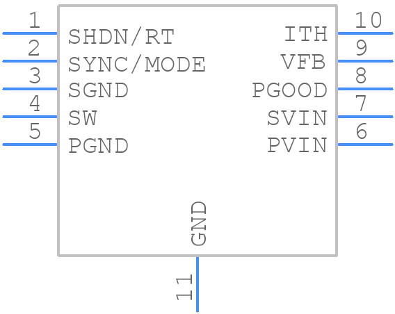 LTC3568IDD#TRPBF - Analog Devices - PCB symbol