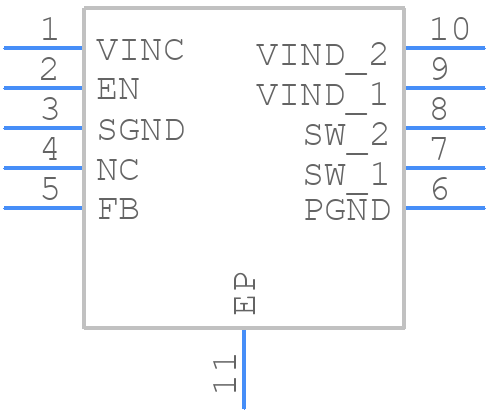 LMR10530XSD/NOPB - Texas Instruments - PCB symbol