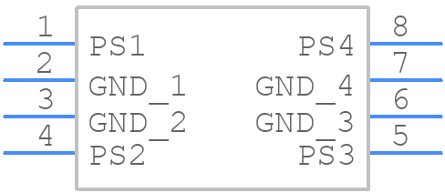 SP1050-04BTG - LITTELFUSE - PCB symbol