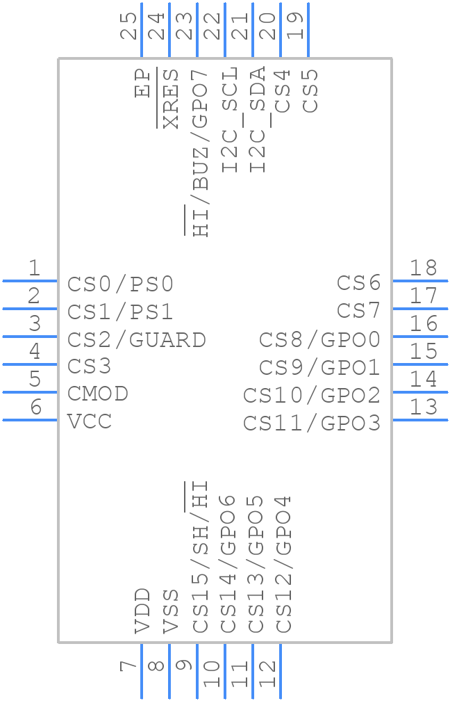 CY8CMBR3116-LQXIT - Infineon - PCB symbol