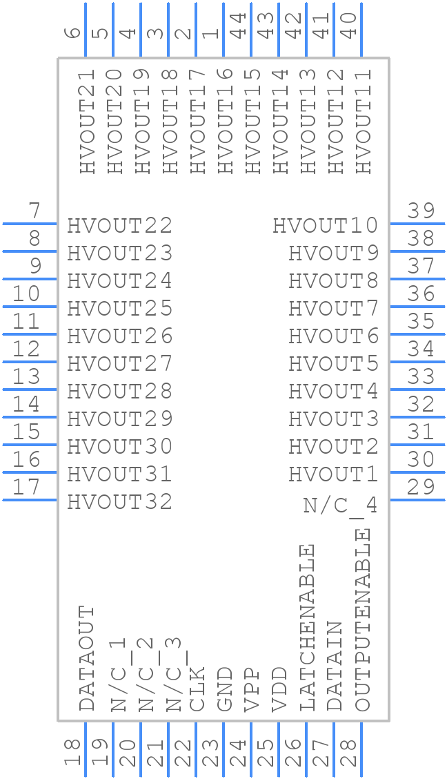 HV9408PJ-G - Microchip - PCB symbol