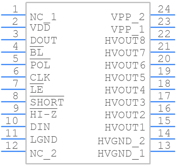 HV513WG-G - Microchip - PCB symbol