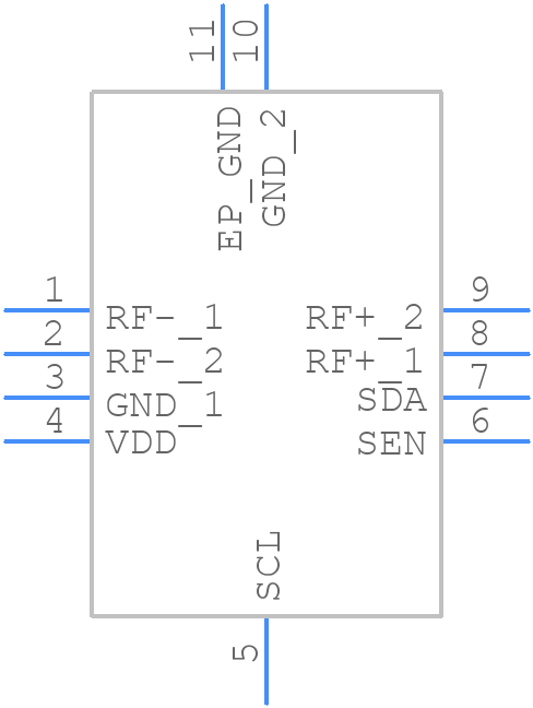 PE64906MLAA-Z - Peregrine Semiconductor - PCB symbol