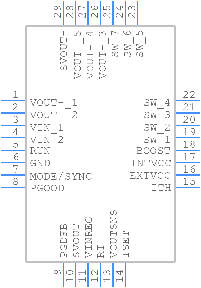 LTC7149EUFD#TRPBF - Analog Devices - PCB symbol