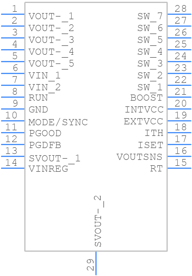 LTC7149EFE#TRPBF - Analog Devices - PCB symbol