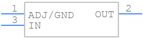 LM1117IDTX-3.3/NOPB - Texas Instruments - PCB symbol