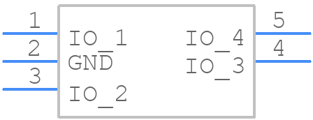 RCLAMP0564P.TNT - SEMTECH - PCB symbol