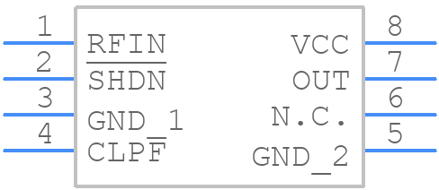 MAX4003EUA-T - Analog Devices - PCB symbol