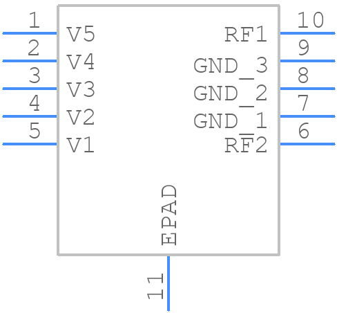 HMC273AMS10GE - Analog Devices - PCB symbol