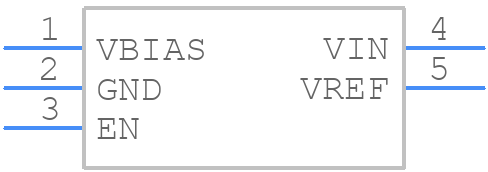 REF2025AIDDCR - Texas Instruments - PCB symbol