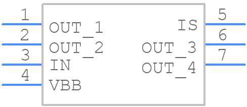 BTS500851TMBAKSA1 - Infineon - PCB symbol