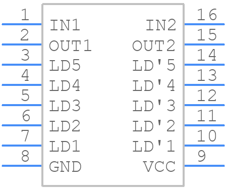 TA7667P - TORWEGGE - PCB symbol
