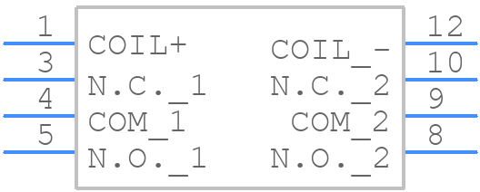 G6S-2 DC5 - OMRON Electronics - PCB symbol