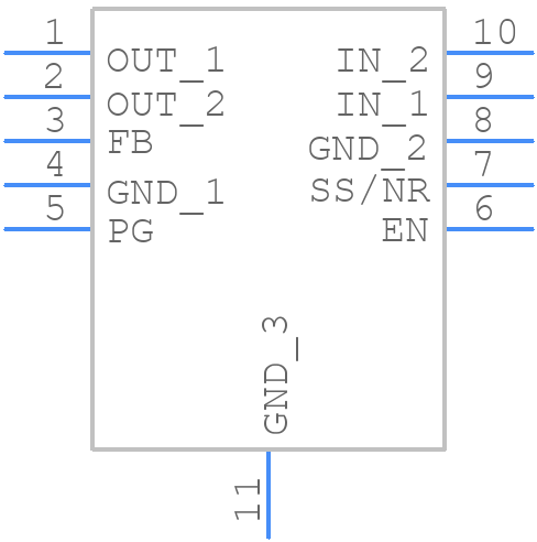 LP592201DSCT - Texas Instruments - PCB symbol