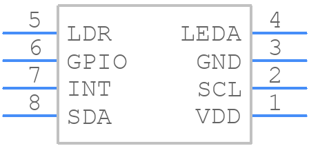 TMD49033 - ams OSRAM - PCB symbol