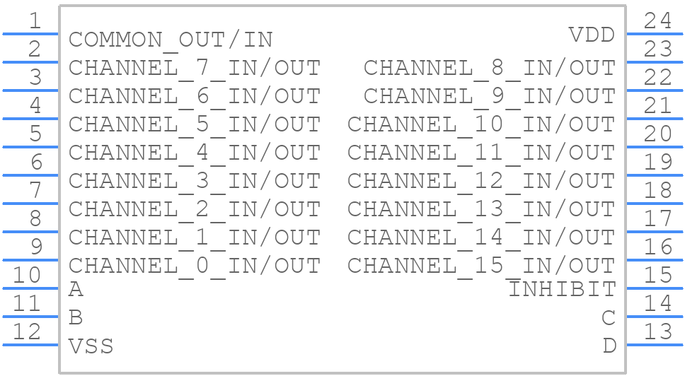 CD4097BPWR - Texas Instruments - PCB symbol