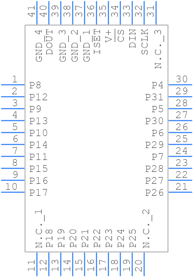 MAX6957ATL+T - Analog Devices - PCB symbol