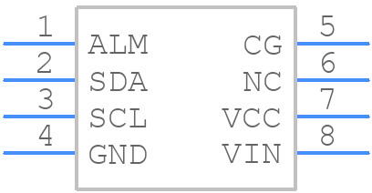 STC3105IQT - STMicroelectronics - PCB symbol