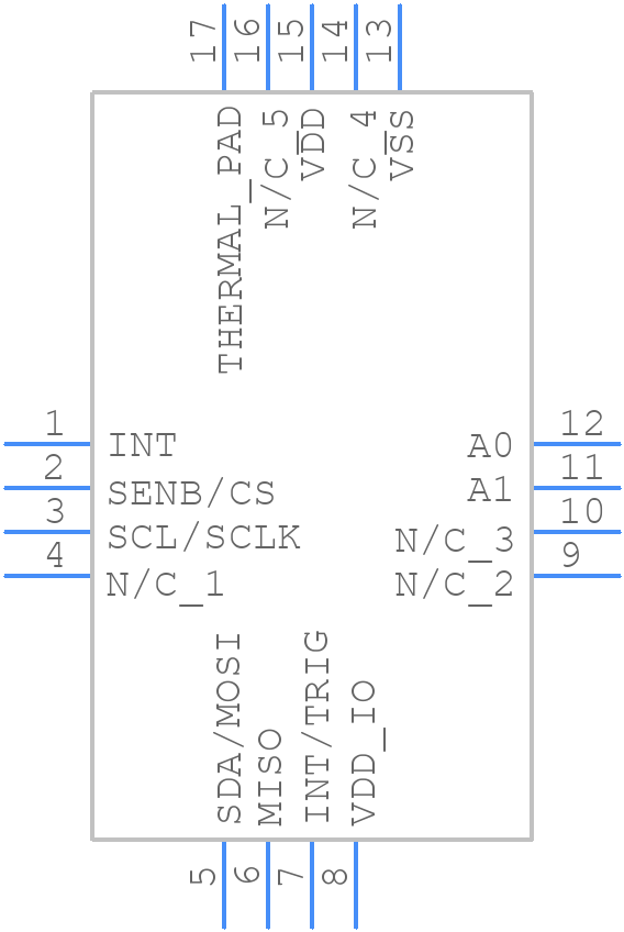 MLX90393ELW-ABA-011-SP - Melexis - PCB symbol