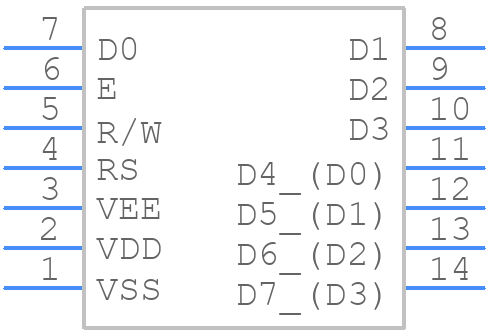 EA 8081-A3N - Display Visions - PCB symbol