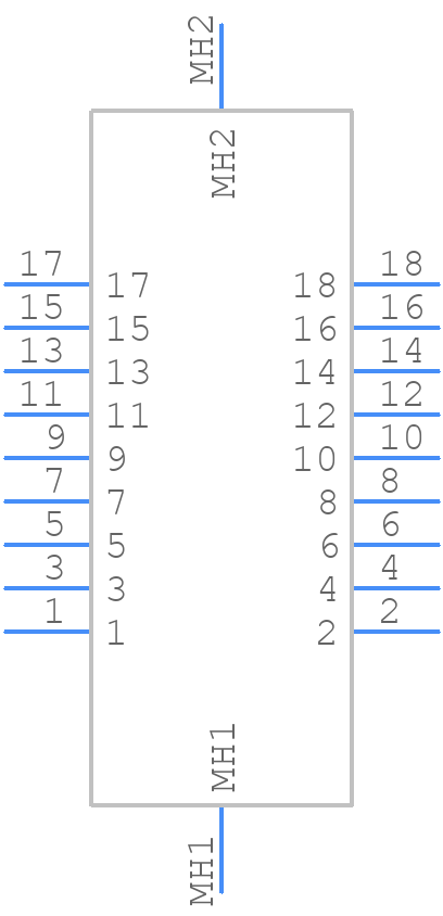 963357-2 - TE Connectivity - PCB symbol