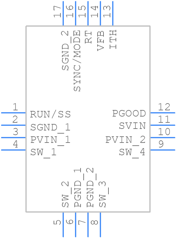 LTC3412EUF#PBF - Analog Devices - PCB symbol