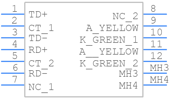 ARJ11C-MASAB-B-A-1MU2 - ABRACON - PCB symbol