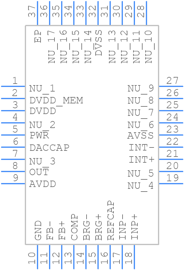 PGA300ARHHT - Texas Instruments - PCB symbol