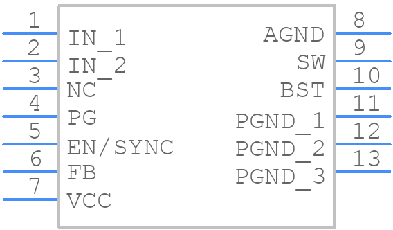 MPQ4415MGQB-P - Monolithic Power Systems (MPS) - PCB symbol