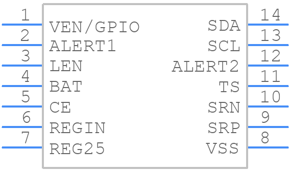 BQ34110PW - Texas Instruments - PCB symbol