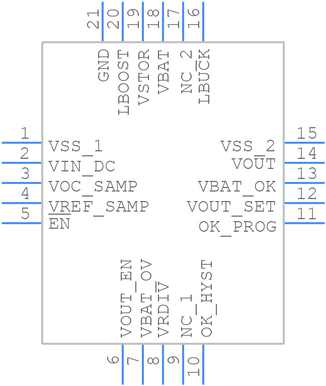BQ25570RGRR - Texas Instruments - PCB symbol