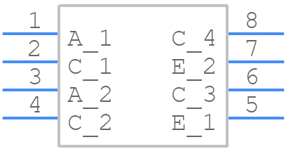 ILD621GB-X007 - Vishay - PCB symbol