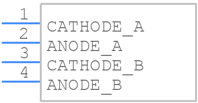 HLMP-2300 - Avago Technologies - PCB symbol