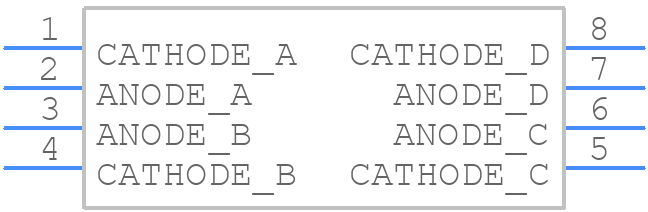 HLMP-2655 - Avago Technologies - PCB symbol
