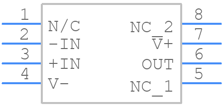 OPA188AIDR - Texas Instruments - PCB symbol