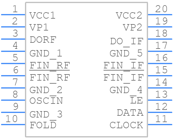 LMX2331ATM - Texas Instruments - PCB symbol