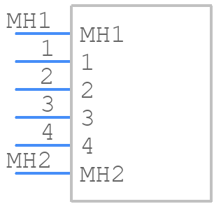 MCV 1,5/ 4-GF-3,81 - Phoenix Contact - PCB symbol