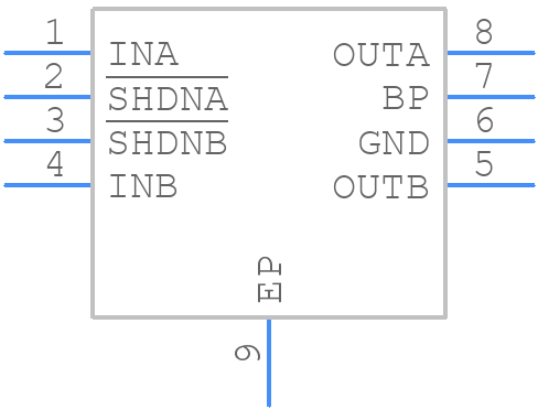 MAX8559ETAAA+T - Analog Devices - PCB symbol