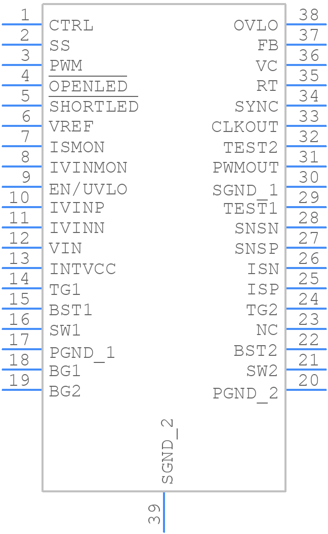 LT3791IFE#PBF - Analog Devices - PCB symbol